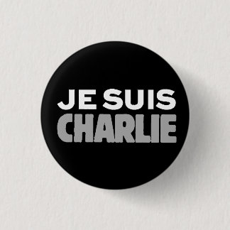 Je Suis Charlie-i förmiddagCharlie-Universal Knapp