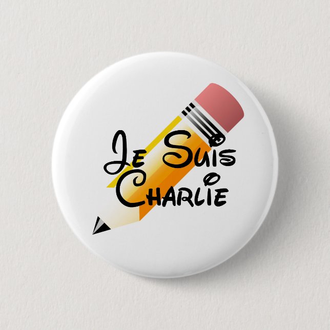 Je Suis Charlie knäppas Knapp (Framsida)