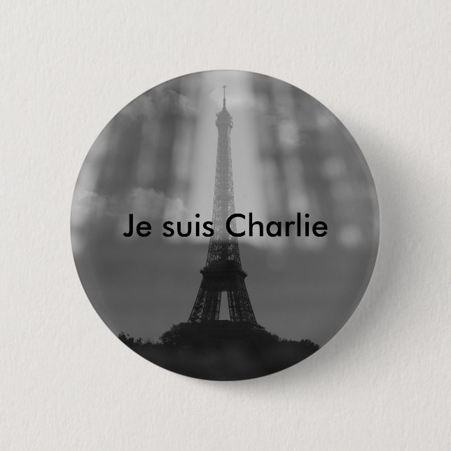 Je Suis Charlie knäppas Knapp (Framsida)