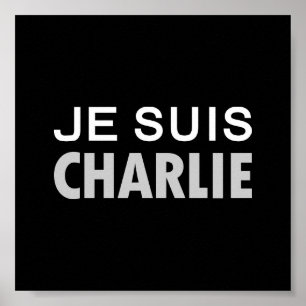JE SUIS CHARLIE - medborgareenhetfolk Poster