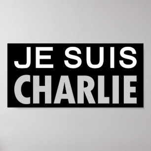 JE SUIS CHARLIE - Nationella enhetsfolket Poster