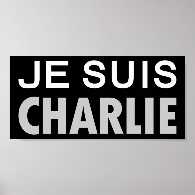 JE SUIS CHARLIE - Nationella enhetsfolket Poster (Framsidan)