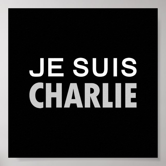 JE SUIS CHARLIE - Nationella enhetsfolket Poster (Framsidan)