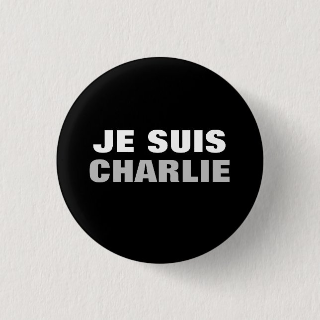 Je Suis Charlie OS Knapp (Framsida)