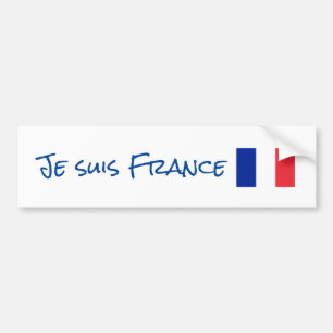 Je suis Frankrike Bumper Sticker Bildekal