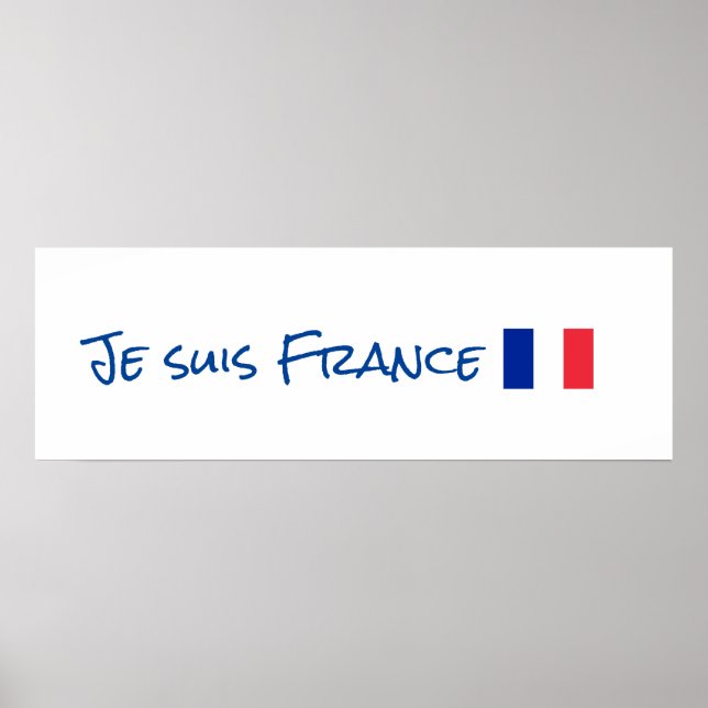 Je suis Frankrike Poster (Framsidan)