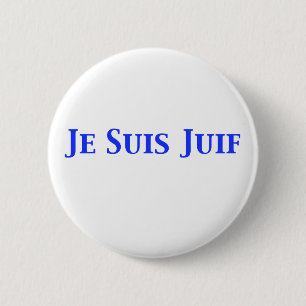 Je Suis Juif judiska solidaritetskjortor och gåvo Knapp