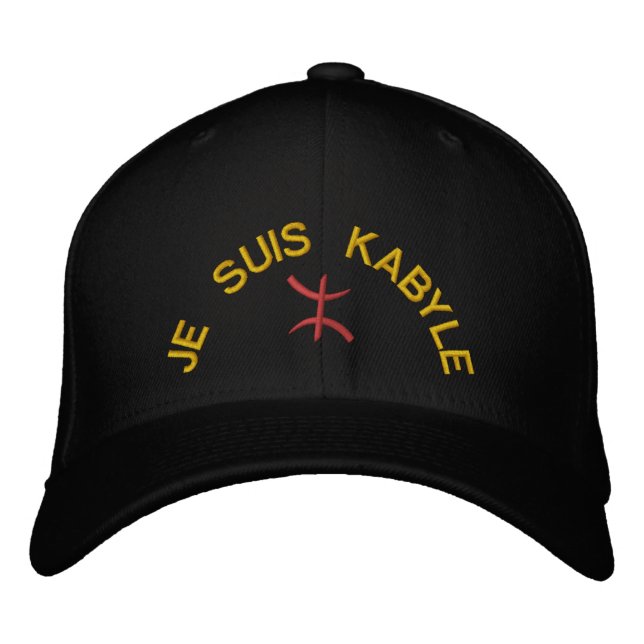 Je Suis Kabyle Broderad Keps (Framsida)