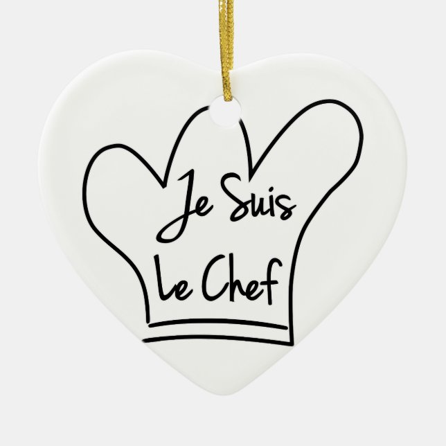 Je Suis Le Chef Julgransprydnad Keramik (Framsidan)