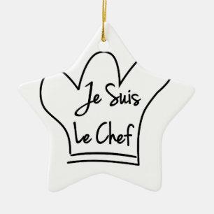 Je Suis Le Chef Julgransprydnad Keramik