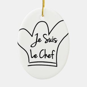 Je Suis Le Chef Julgransprydnad Keramik