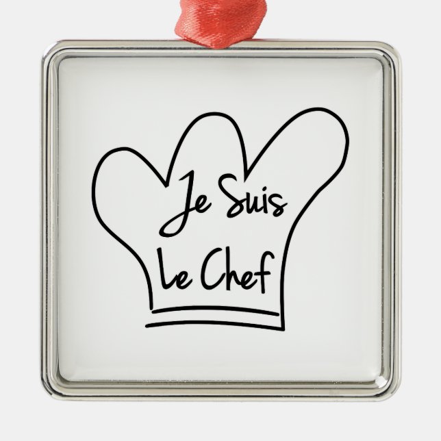 Je Suis Le Chef Julgransprydnad Metall (Framsidan)