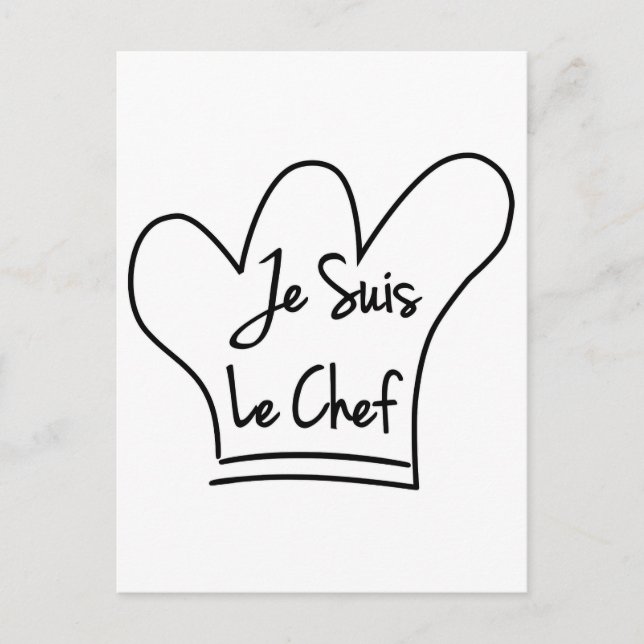 Je Suis Le Chef Vykort (Framsida)