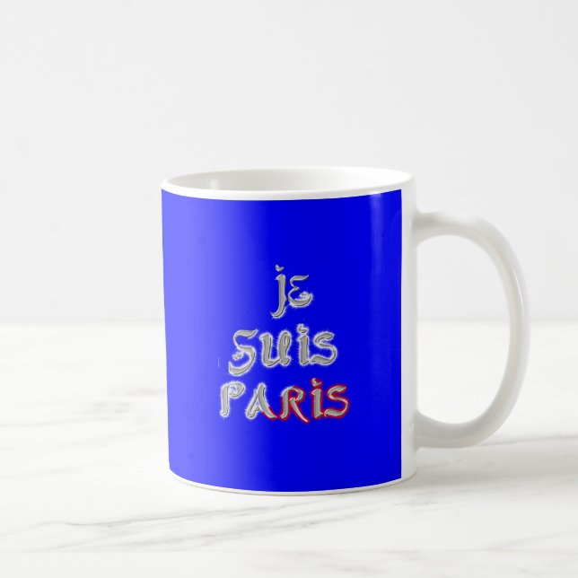 Je Suis Paris Art Print Kaffemugg (Höger)