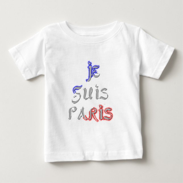 Je Suis Paris Art Print T Shirt (Framsida)