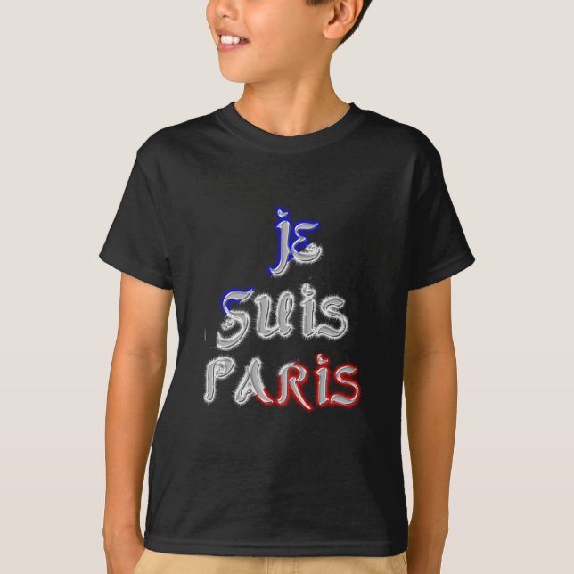 Je Suis Paris Art Print T Shirt (Framsida)