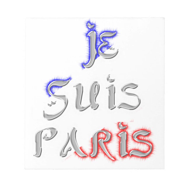Je Suis Paris I kärlek Paris Anteckningsblock (Framsida)