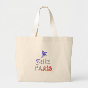 Je Suis Paris I kärlek Paris Jumbo Tygkasse