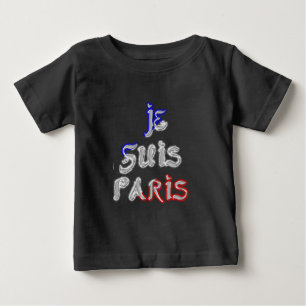 Je Suis Paris I Kärlek Paristextutskrift Tröja