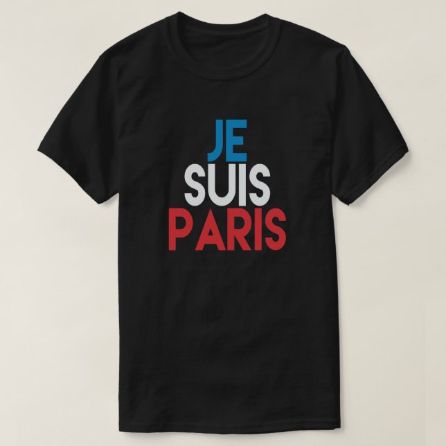 JE SUIS PARIS TEE SHIRT (Design framsida)