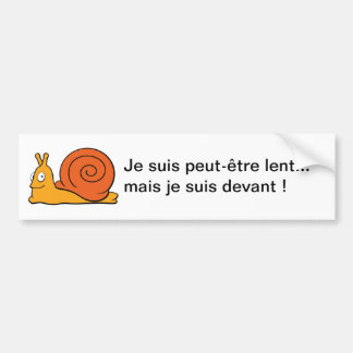 Je suis peut-être lent... mais je suis devant ! - bildekal