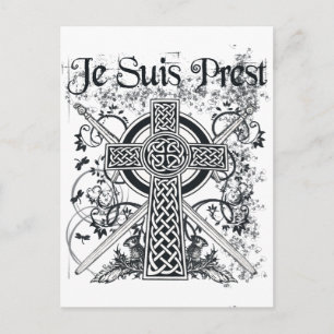 Je Suis Prest Fraser Family Motto Vykort