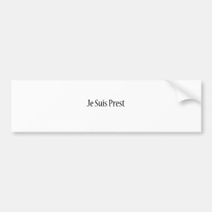 Je Suis Prest Shirt.png Bildekal