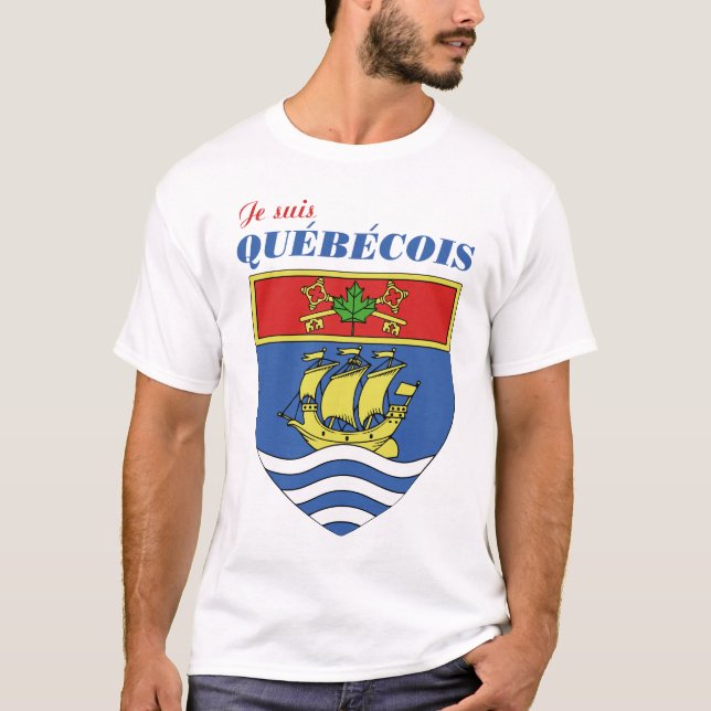 Je suis Quebecois T Shirt (Framsida)