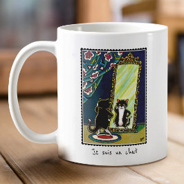 "Je suis un chatta" Anpassningsbar Kattunge Cute M Kaffemugg