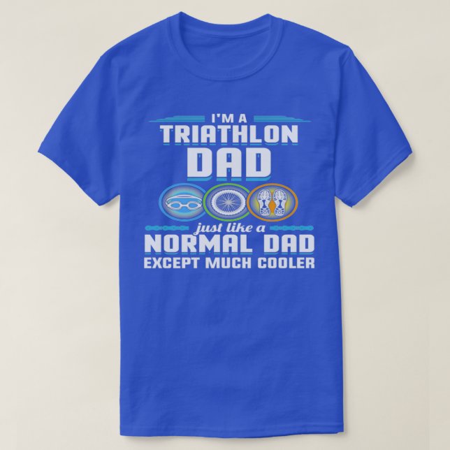 Je suis un pappa de triathlon juste comme normal e t shirt (Design framsida)