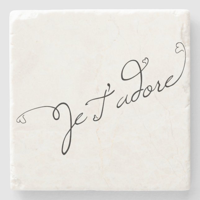 Je T adore Stenunderlägg (Framsidan)