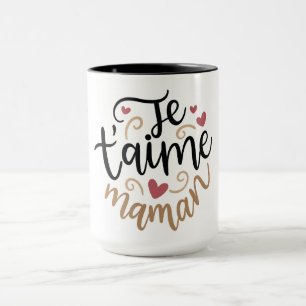 Je t’aime Maman Mugg – Fransk Morsdagspresent