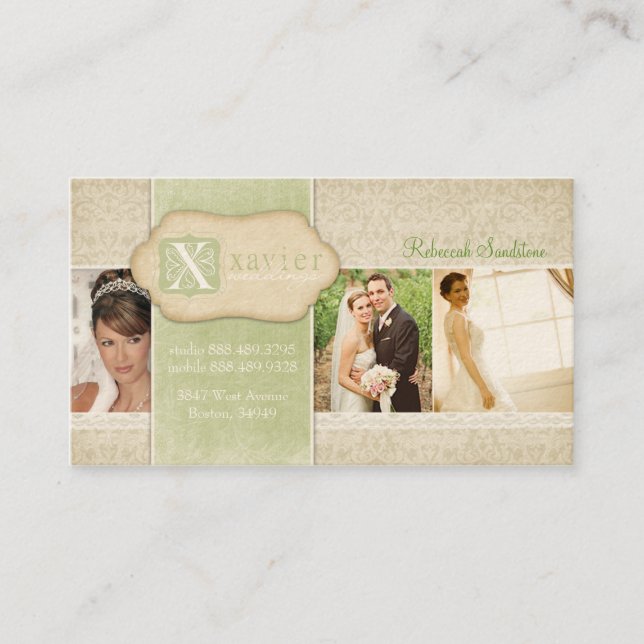 Je t'aime Affärskort Visitkort (Framsida)