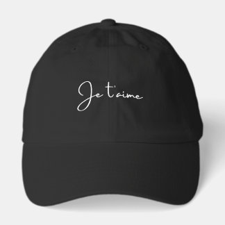 "Je t'aime" är franska för "Jag älskar dig" Elegan Keps