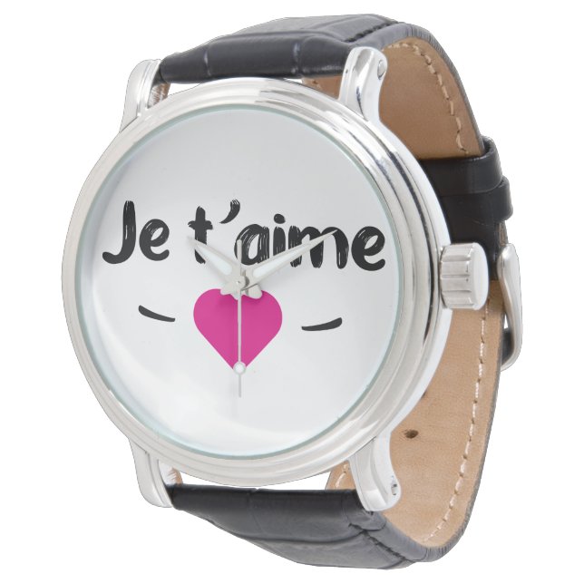 Je t'aime armbandsur (Vinklad)