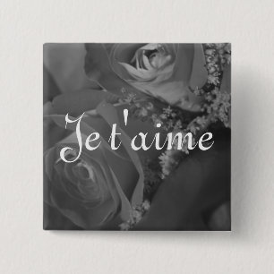 "Je t'aime" (den franska översättningen av "jag Knapp
