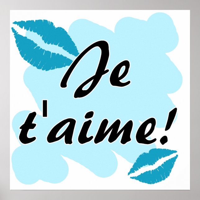 Je t'aime! - Fransk I kärlek du Poster (Framsidan)