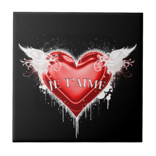 Je t'aime (I kärlek du) Kakelplatta