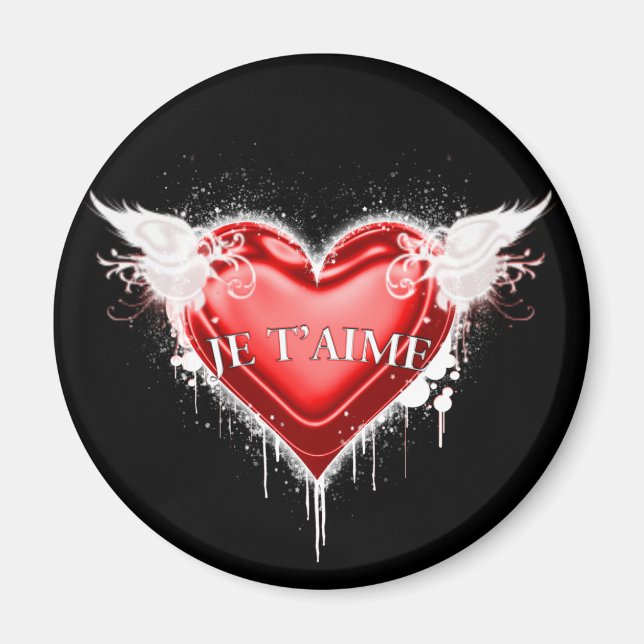Je t'aime (I kärlek du) Magnet (Framsidan)