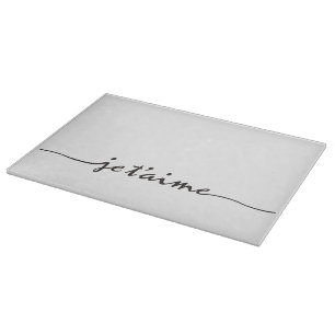je t'aime - jag kärlek er i Fransk - svart