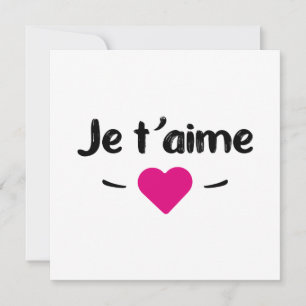 Je t'aime julkort