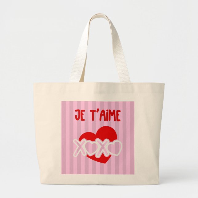 Je t'aime jumbo tygkasse (Framsidan)