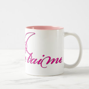 Je taime Kärlek Ord-kaffe/Tea Mugg