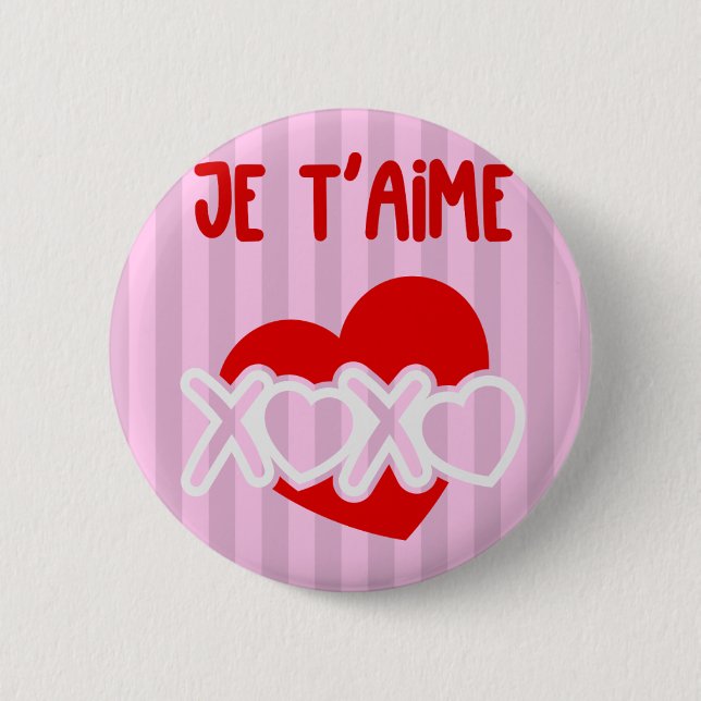 Je t'aime. knapp (Framsida)