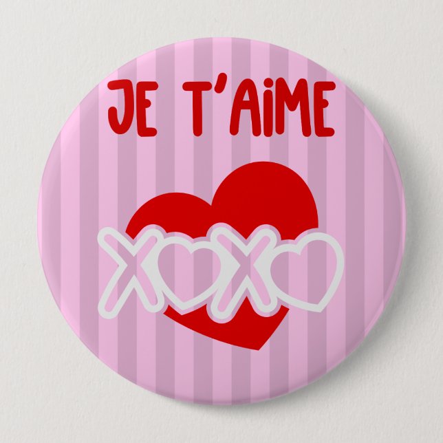 Je t'aime knapp (Framsida)