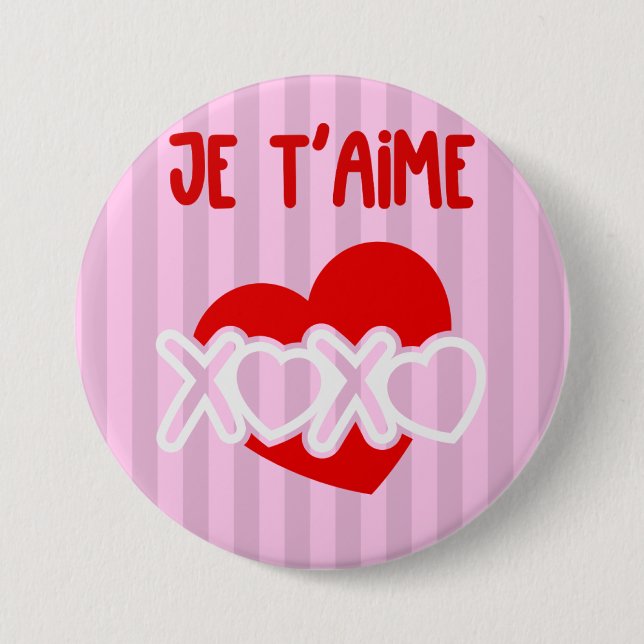 Je t'aime. knapp (Framsida)