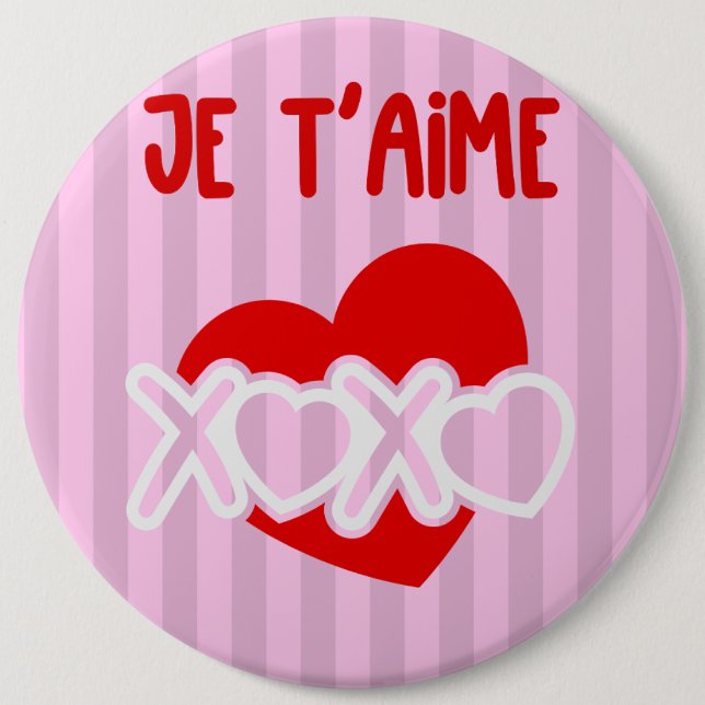 Je t'aime knapp (Framsida)