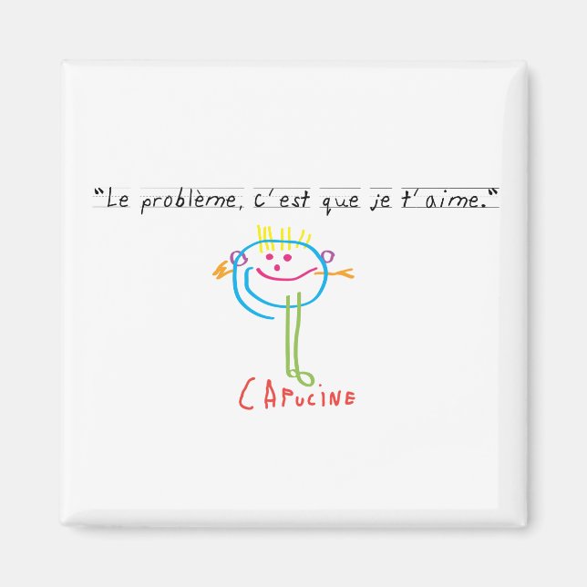 "Je t'aime" magnet (Framsidan)