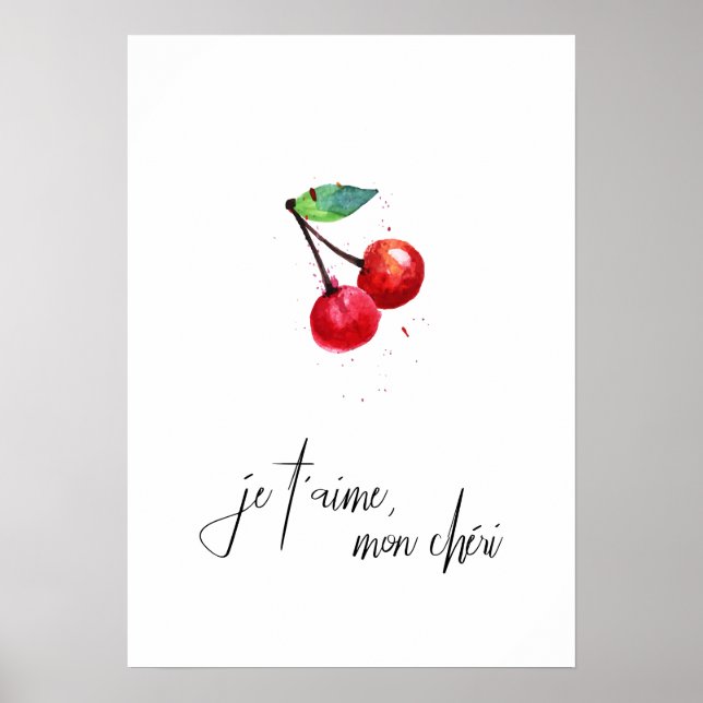 Je t'aime mon cheri poster (Framsidan)