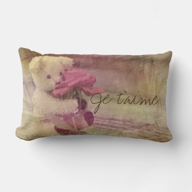 Je T'Aime Nalle Dreaming Lumbarkudde (Framsida)